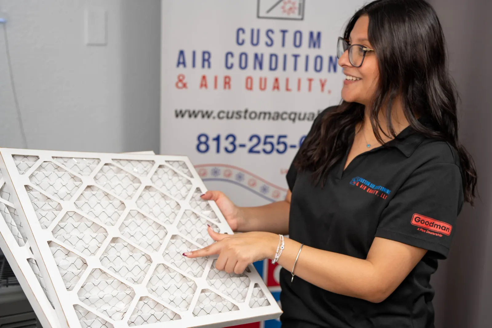 Custom Air Conditioning & Air Quality team at work