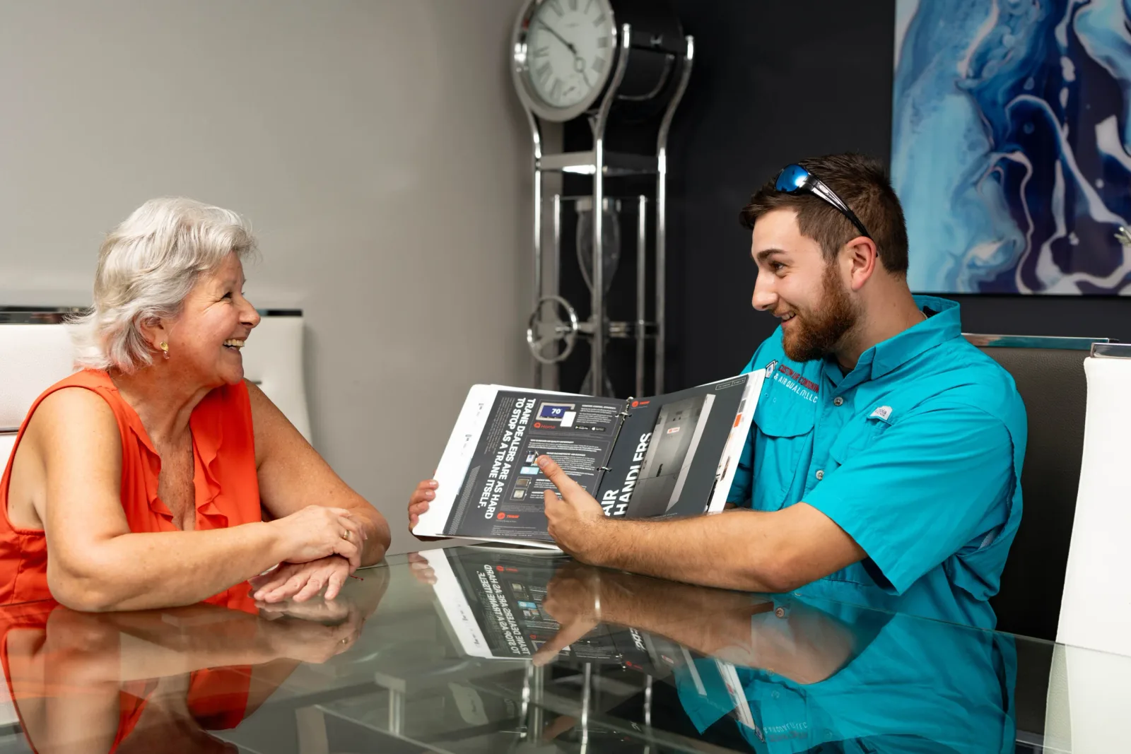 Custom Air Conditioning & Air Quality team at work