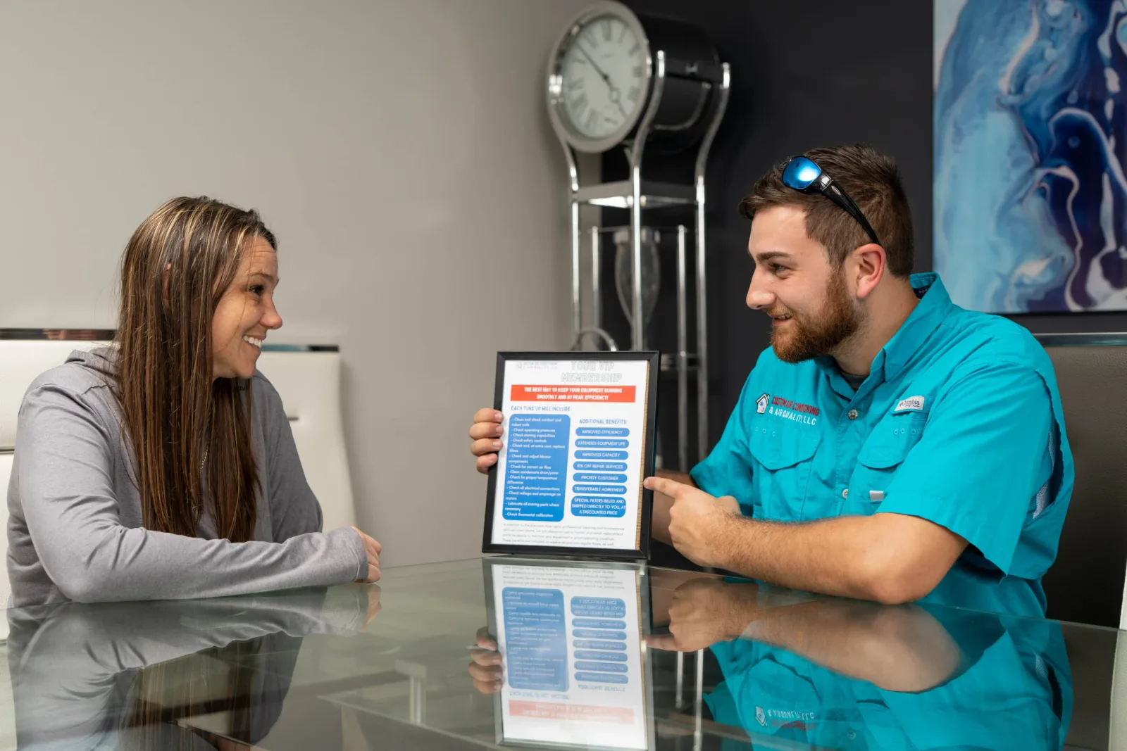 Custom Air Conditioning & Air Quality team at work